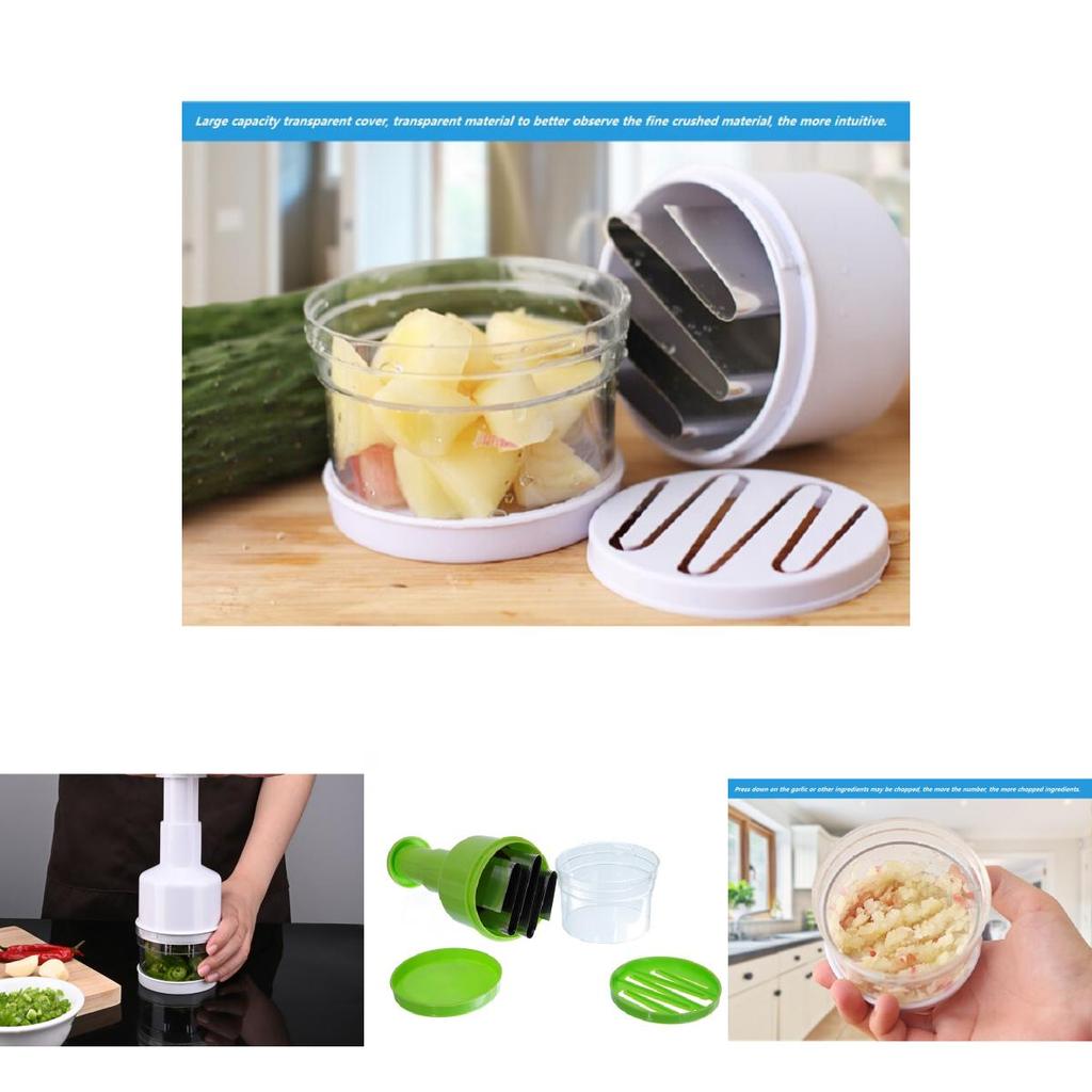 Kitchen Multifunction Garlic And Onion Chopper With Stainless Steel Blade For Home Cooking