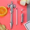 Back To School Season 10pcs 0.5mm Anime National Style Sword Shape Gel Pen Creative Weapon Shape Water Pen Prize Gift Signature Pen