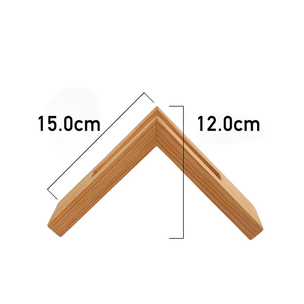 Chandini Coffee Filter Holder, Triangular, Solid Wood Stand, Stylish Dining Table Decor, Hotel, Natural Wood Color