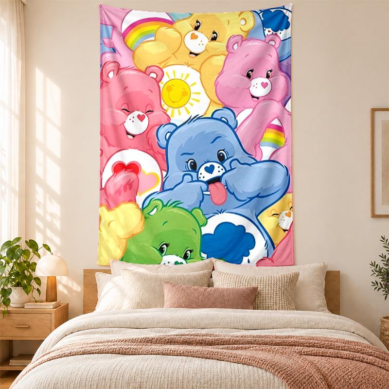 Care bear Tapestry highquality for decorating living room bedroom dorm walls ideal as bedroom wallart orholiday gift