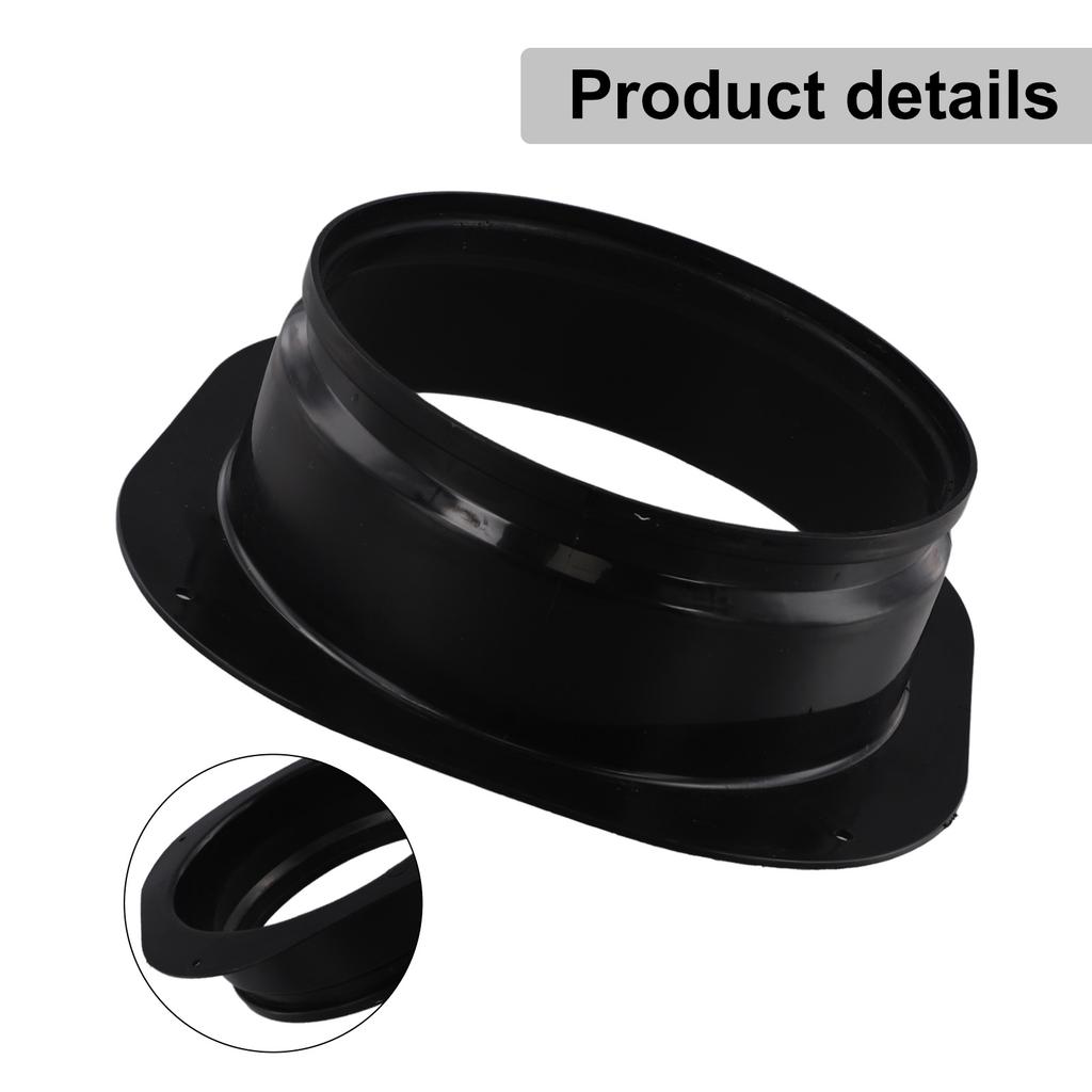 For Wall-mounted Ducts Plastic Flange Joint Ventilation Duct Connector Low Air Resistance Seamless Fit Smooth Exterior Design