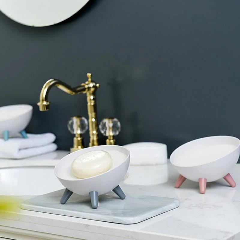 Cute Hemispherical Sponge Drain Soap Holder Bathroom Soap Dish Toilet Rack Portable Soap Dishes Bathroom Products