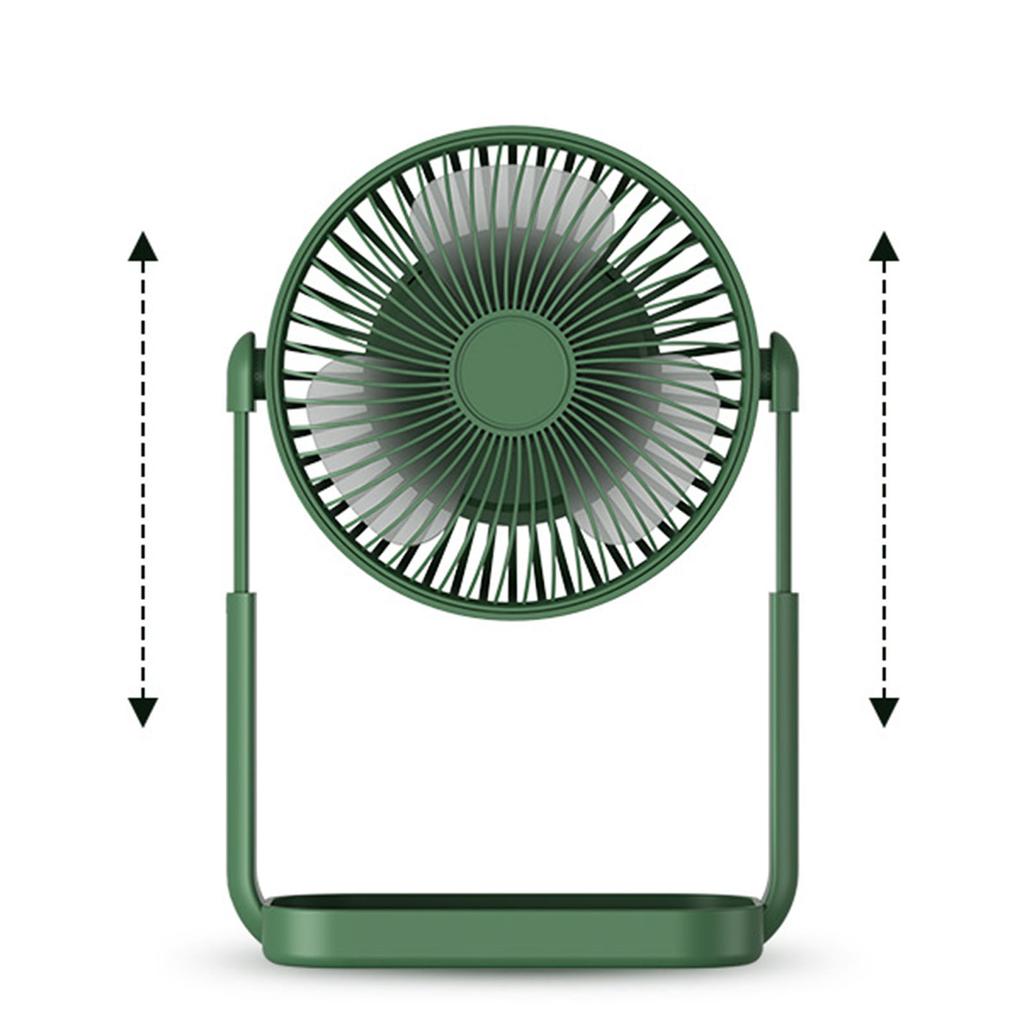 Small Desk Fan 3 Blades Multifunctional Quiet Rechargeable   Fan for Home Camping