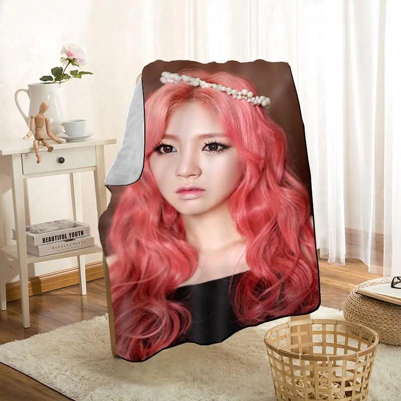 Modern Popular LABOUM KPOP Girl Blanket On For The Sofa/Bed/Car Portable 3D Blanket For Kid Home Textile Fabric 1009