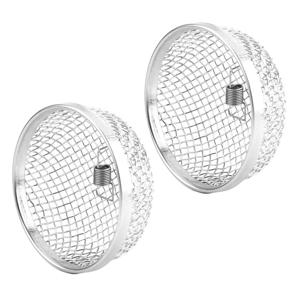 2pcs Stainless Steel Vent Bug Furnace Screen Cover for Camper Trailer RV with Spring Fasteners