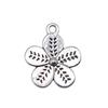 Simple Flower Charms Antique Alloy Pendants For Minimalist Floral Jewelry