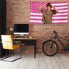 VIKAMA Süß Kühl Amerikanischer Retro Dekorations Wandteppich Personalisierter Hänge Stoff Raumdekoration Heimdekoration
