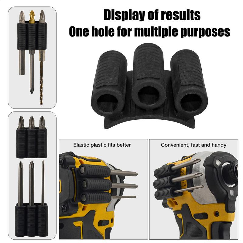 Uchwyt na bity z szybką wymianą, kabura na narzędzia, bardzo mocny klej, uchwyt boczny na bity do wiertarki elektrycznej lub wkrętarki udarowej
