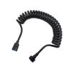 3meter Max Length Black White Soft Flexible Spring Shower Head Telephone Water Tube Hose Pipe for Toilet Bidet Sprayer Bathroom
