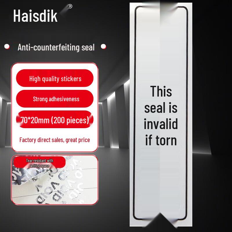 Haistick Tamper-Evident VOID Seal Stickers