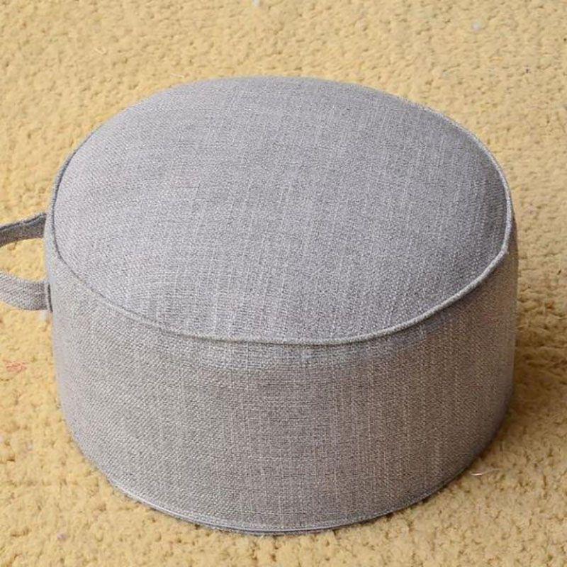 Tatami Floor Round Pillow Seat Cotton Linen Cushion Meditation Chair Stool