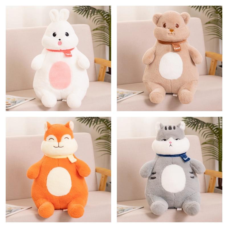 Cute Forest Friends Plush Toy Vivian Bear Leo Fox O Bubble Rabbit And Winky Cat 40cm Height