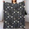 Button Quail Pattern Throw Blanket Multi Use Warm Blanket for Living Room Bedroom