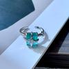 Silver Geometric Lava Open Ring: Versatile, Trendy, Unisex Design