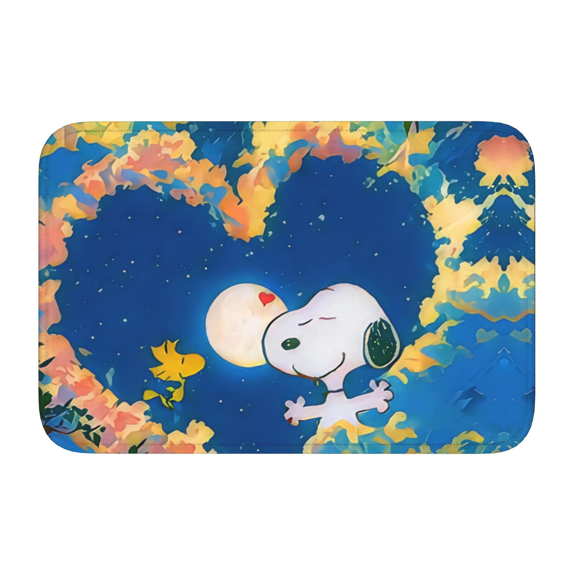 

Custom Cute S-Snoopys Cartoon Doormat Anti-Slip Entrance Welcome Kitchen Bathroom Floor Door Mat Toilet Living Room Carpet Rug 60cm x 90cm