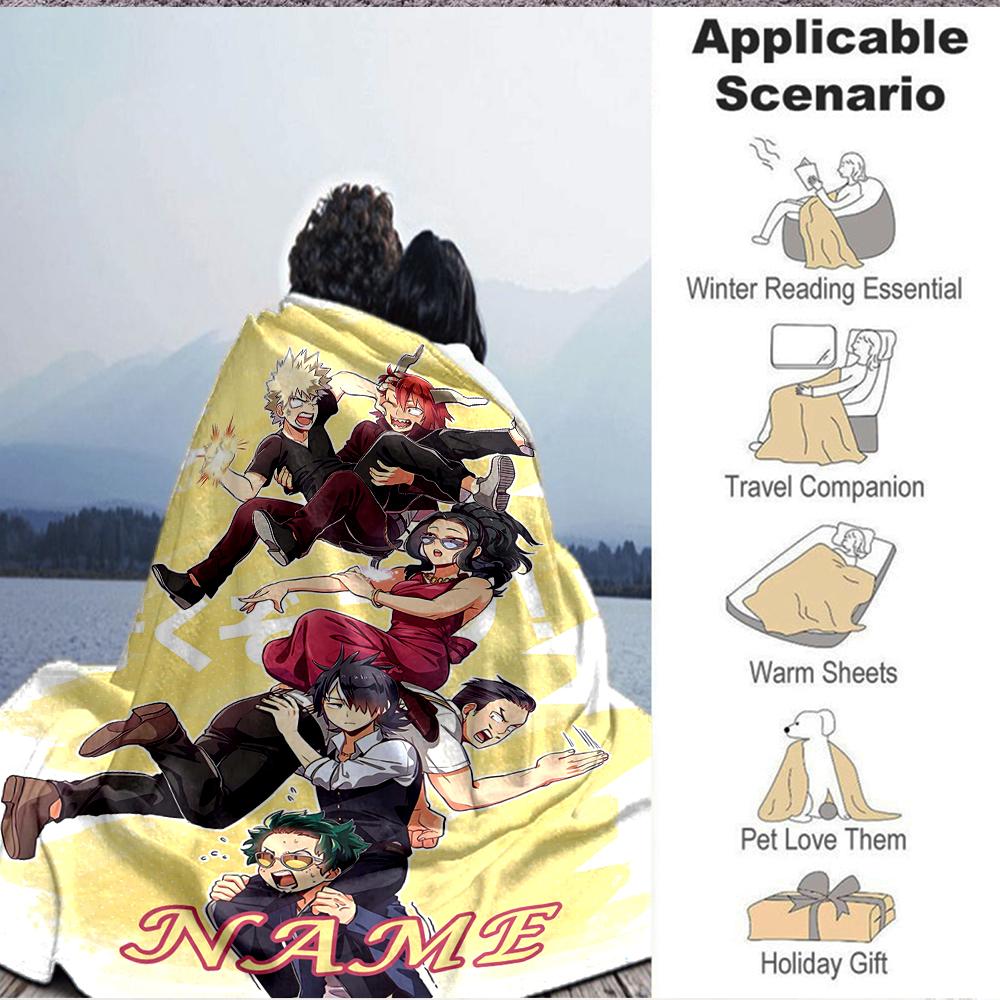Custom 1pc Heroic Adventure Unleashed Blanket, Soft And Comfortable Blanket, Casual Warm, Camping Travel Blanket, Birthday Gift Q912111