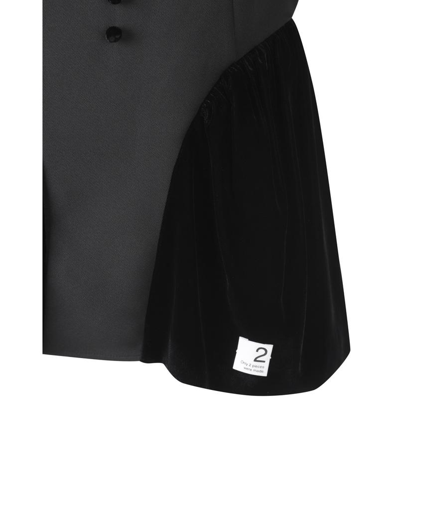 RECODE Voluminous Sleeve Crop Top R0Taa23502Bkx