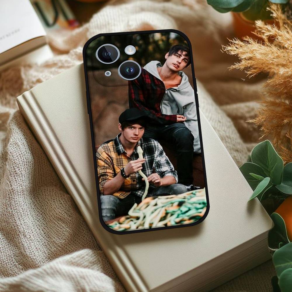 S-Sam And Colby XPLR Phone Case For IPhone 1716 15 14 13 Pro Max 11 12 Mini X Xs XR Black Silicone Cover