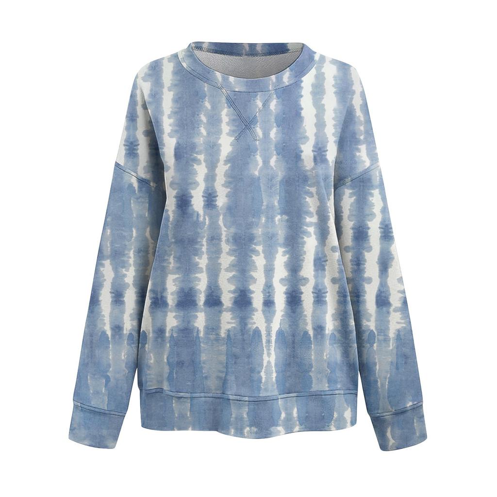 Long Sleeve Shirts For Women Cute Print Graphic Tees Blouses Casual Plus Size Basic Tops Pullover