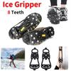 8 Teeth Ice Gripper Spike Shoes Winter Outdoor Anti-Slip Hiking Mountain Climbing Shoes Crampons All Seasons Universal Equipment