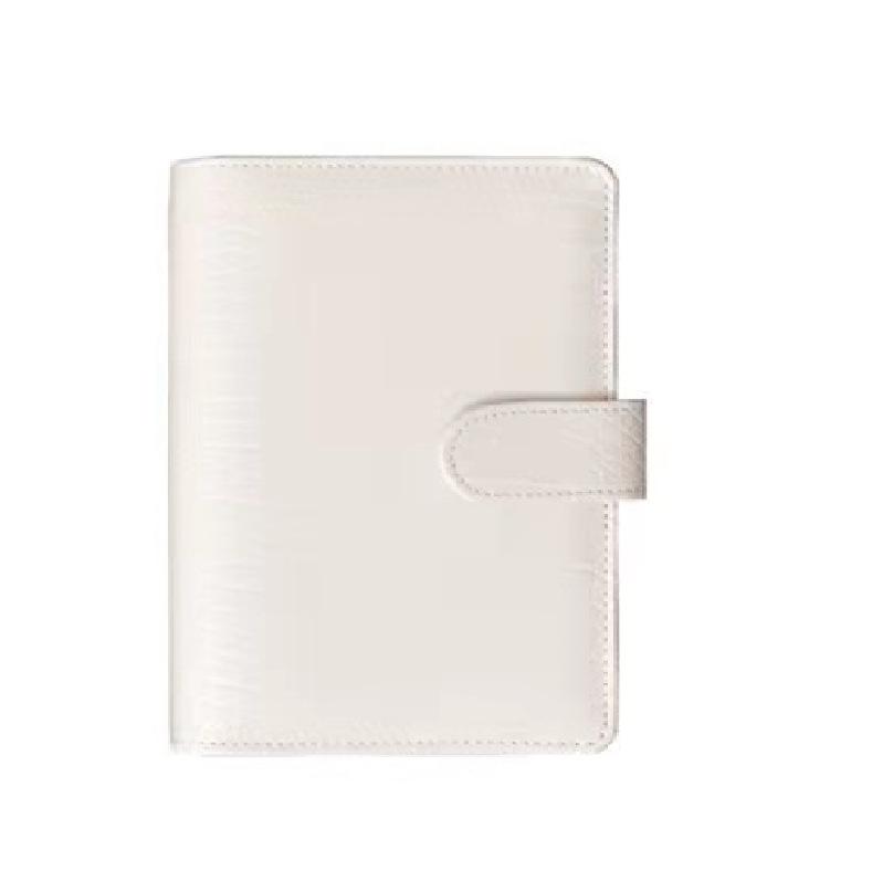 New Color A5A6 Crocodile Pattern DIY Binder Notebook Cover Diary Agenda Planner Paper Cover School Stationery (white,A6) белый