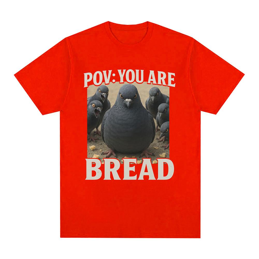 

Funny Pigeon Birdy Meme Graphic Print T Shirts Unisexs Women Clothing Oversized Cotton Short Sleeve TShirts Harajuku Streetwear S