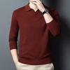 ROMON Men's Cashmere Blend Turn-Down Collar Sweater