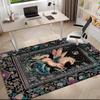 1pc Medieval fairy tale aesthetics unicorn Carpet Rug for Living Room Bedroom Home Sofa Decoration,Kids play Non-slip Floor Mat