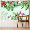 Plante tropicale Păsări Tapiserie suspendată pe perete Psihedelice Animale mistice Hippie Tapiz Boho Home Decor camere pentru copii