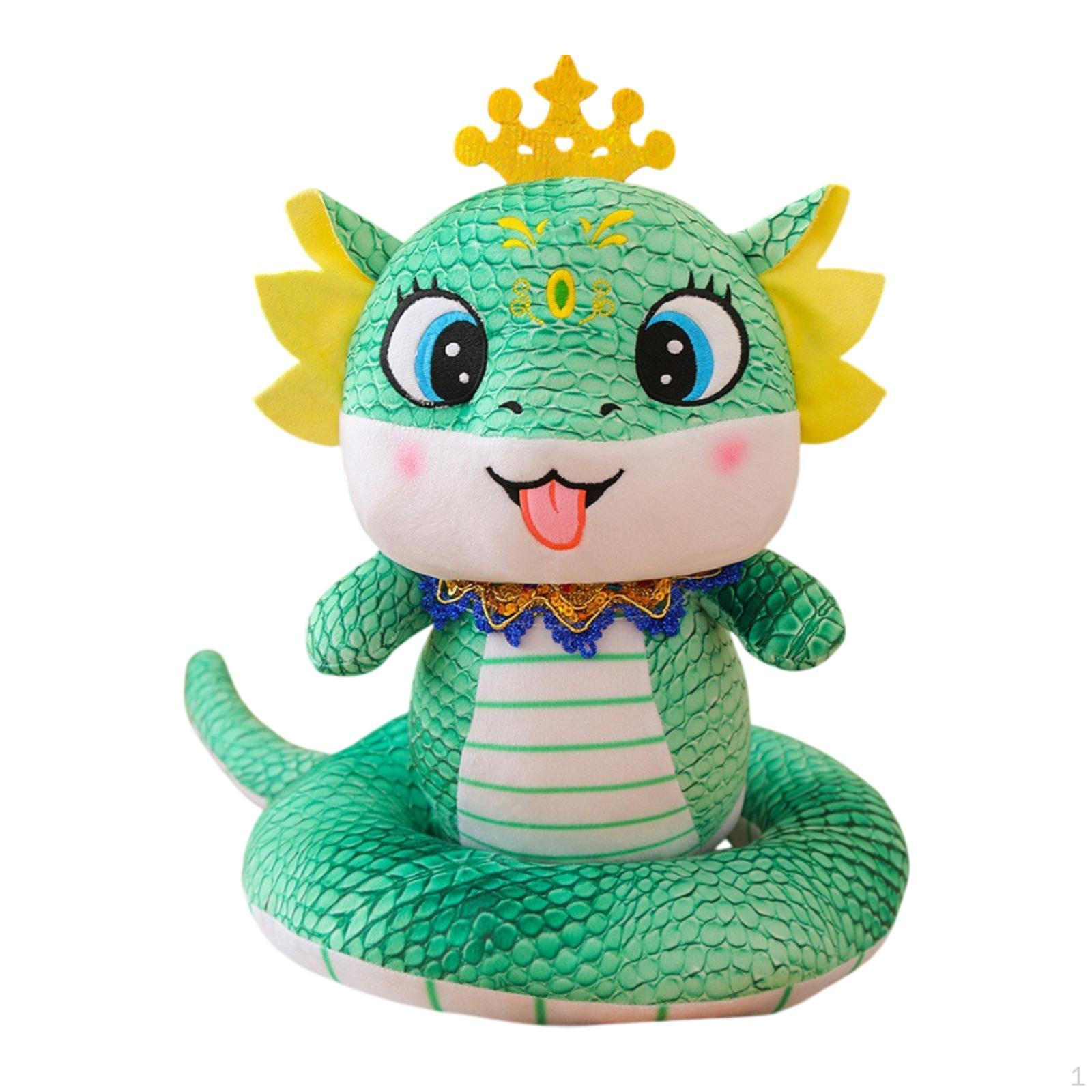 

Змея чучело животного Китайский Год украшения вечеринка сувенир фигурка фестиваль плюш зелёный