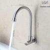 304 Stainless Steel Universal Rotating Faucet for Sink or Basin