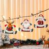 4 Pcs Christmas Ornaments Sitting Doll Hanging Pendant Party Supplies for Holiday Wedding Party Wreath Decoration