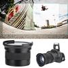 58MM 0.35X Fisheye Super Wide Angle Lens for SLR DSLR Camera Black
