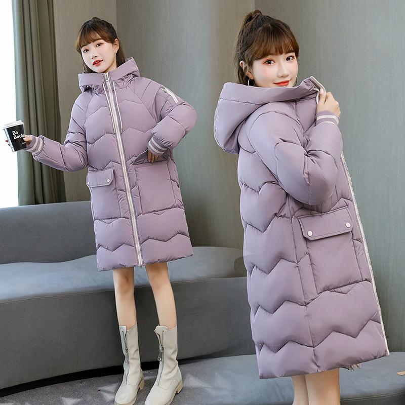 Winter Down Cotton Jacket for Women In Winter New Korean Style Loose Cotton Jacket for Women Mid-length Thickened Cotton Jacket