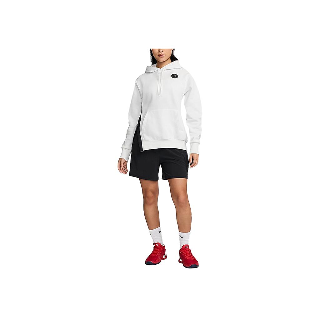 Nike Sabrina Fleece Kapuzen-Sweatshirt Hautfreundlich Langärmlig Unisex Sweatshirt Weiß FV3206-121