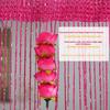 Elegant Rose Thread Curtains Bright Color Not Easy To Fade Vertical Look Encrypted Door Curtains