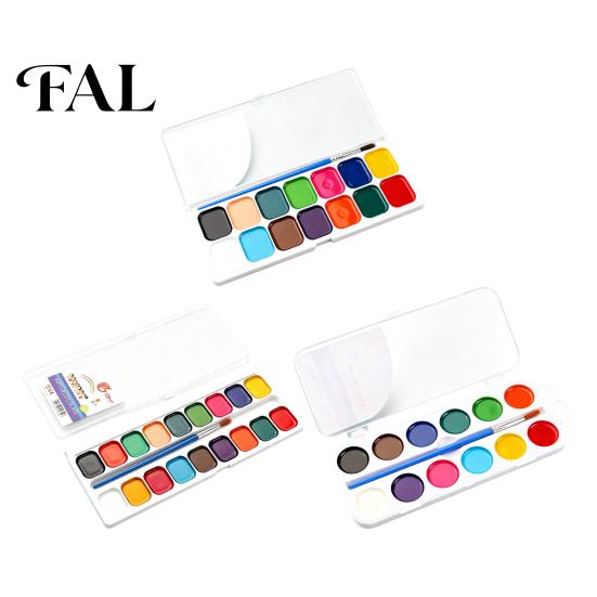 Creative Craft Materials Watercolor Paint Set, Portable Washable Solid Palette, Bright Outdoor Sketching Colors Pigment Kit, for Kids And