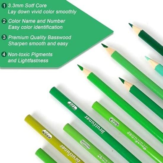 Oil-based colored pencil 300 color set (lead diameter 3.3mm) professional grade soft core ideal coloring painting children adults artists.