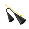 Double-Handle Black Metal Percussion Cowbell for Early Education