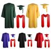3Pcs/Set Adult Graduation Gown Hat Set Unisex School Uniform Cosplay Bachelor Costume