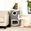 75 cm Cat Tree, Cat Tower Condo for Indoor Cats with Scratching Post, Jumping Platform, Grey