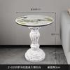 Supercrystalline stone negotiation living room home modern simple side table movable small round table minimalist