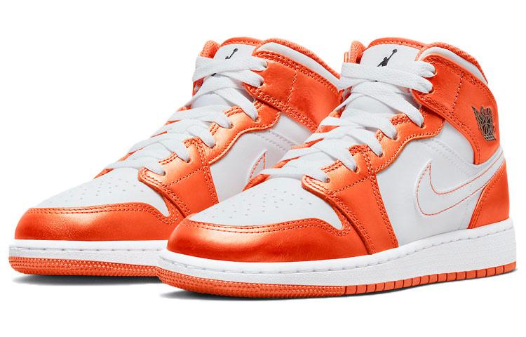 Jordan 1 Mid Metallic Orange GS DM4228-800