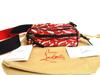 Authentischer Roter Nylon Gürtel Hüfttasche Pouch #a946 Aufgearbeitet
