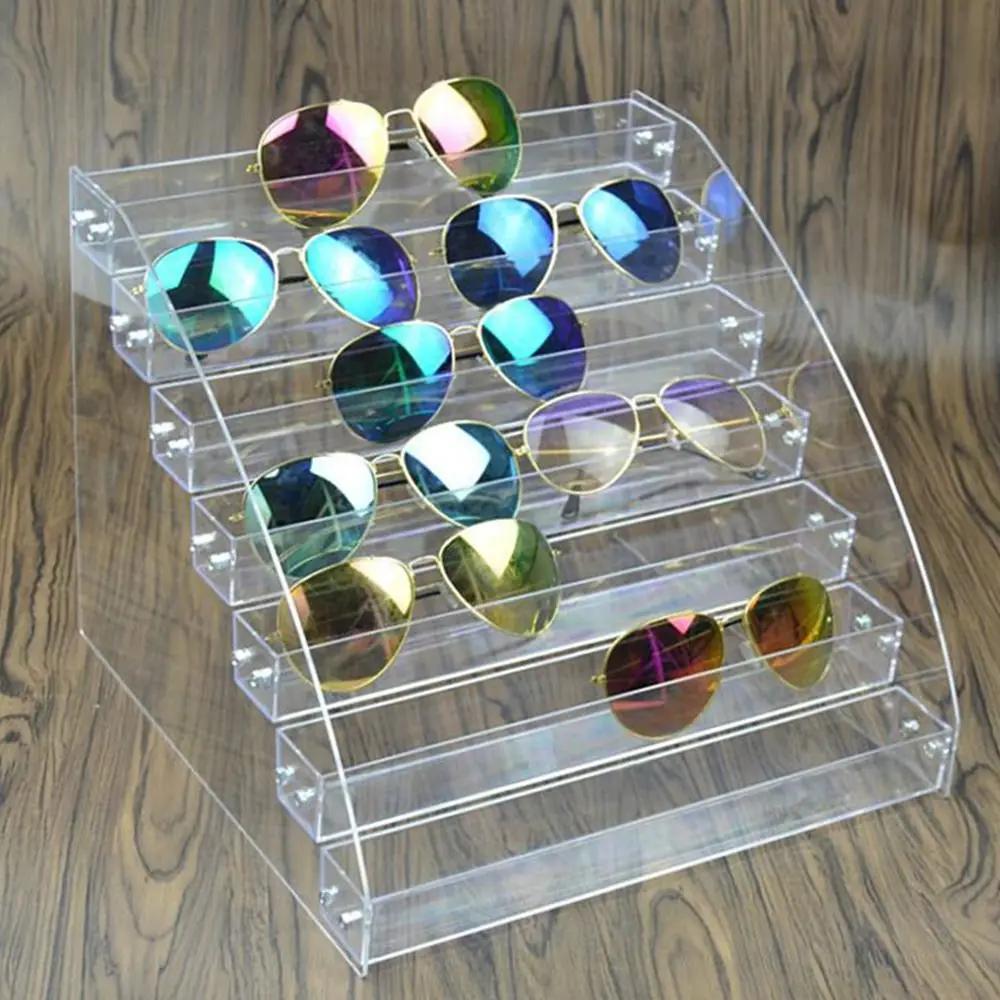 Mehrschichtiger Schmuckorganisator Acrylständer Nagellackregal Brillenrahmenständer Display Sonnenbrille Damen Aufbewahrungsbox