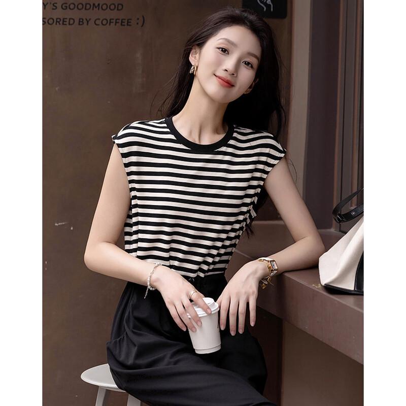 Demana Striped Midi Dress with Adjustable Waist