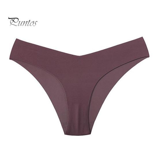 Dame truser Sømløs Middels Høyde Is Silke God Pusteevne Ensfarget Slim Fit Tynn Hurtigtørkende Casual Sport Undertøy Dame Briefs