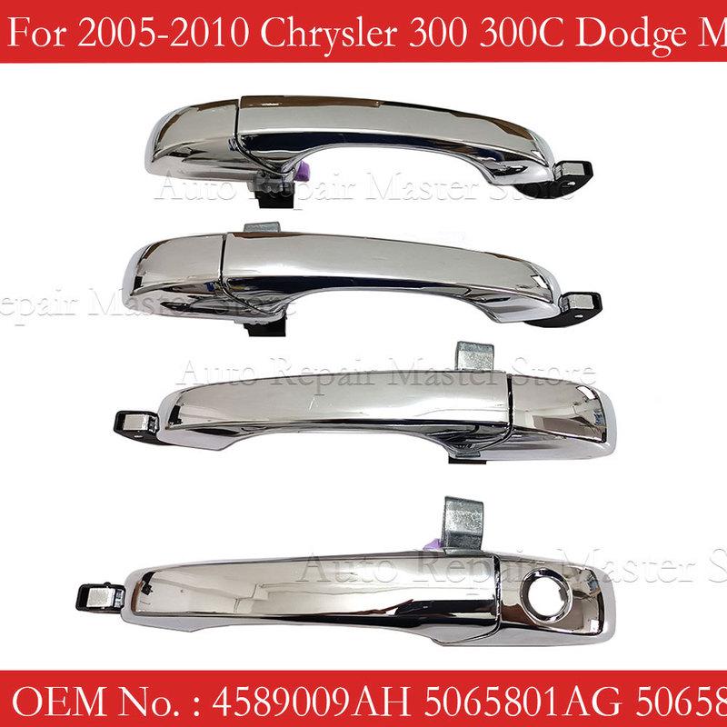 4589009AH 5065801AG 5065800AG Front Rear Left Right Chrome Exterior Door Handles For 2005-2010 Chrysler 300 300C Dodge Magnum Rear Right