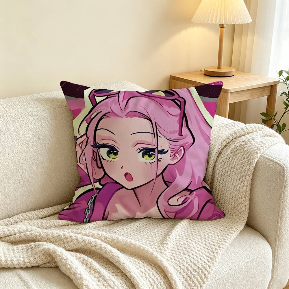 Alien Stages Mizi Square Double-Sided printed Pillow Case Bedroom Bedside Pillow Sofa Cushion Cover