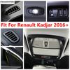 Head Light / Read Lamps / Dashboard Air AC Vents / Pillar A Frame Cover Trim For Renault Kadjar 2016 -  Accessories Interior